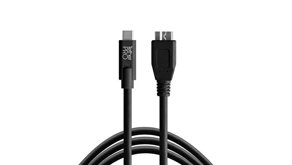 Kabel Tether Tools Pro USB-C Micro-B 4,6m Bl