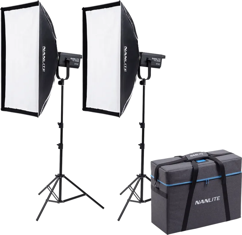 Nanlite FS-300B Bi-Colour 2 light kit with stand