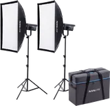 Nanlite FS-300B Bi-Colour 2 light kit with stand