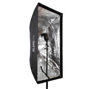 Softbox prostokątny GlareOne Parasolkowy 80x120 cm z dyfuzorem do lamp reporterskich - ŚWIĄTECZNA PROMOCJA