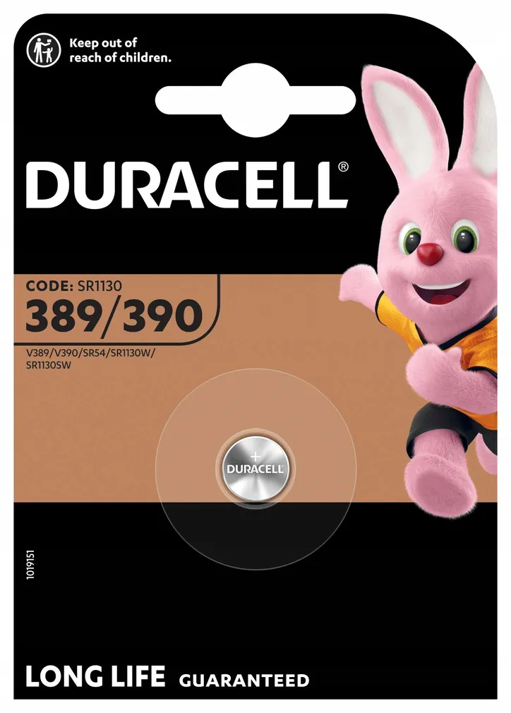 1x Srebrowe Baterie Specjalistyczne 389 390 Duracell