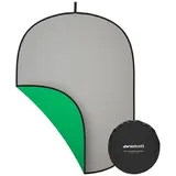 WESTCOTT Składane tło 2-in-1 Gray&Green