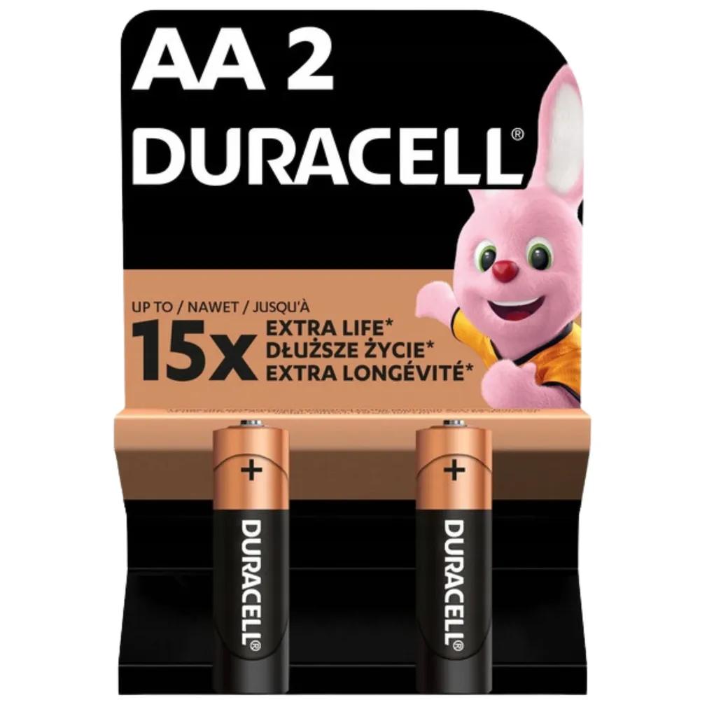2x Bateria alkaliczna AA (R6) Duracell
