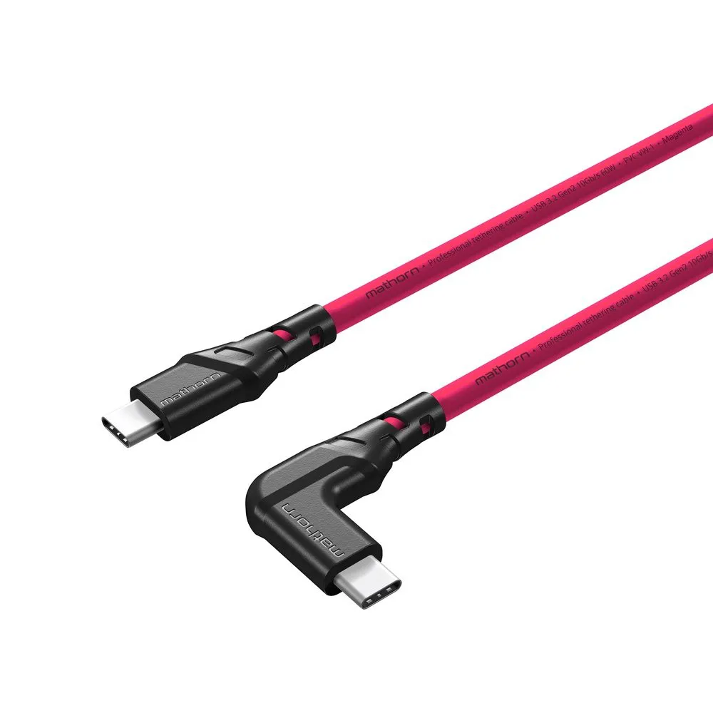 Kabel fotograficzny Mathorn MTC-511M 5m 10Gbps 60W USB C-C90 Magenta