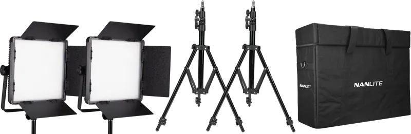 Kit Nanlite 2 light kit 600CSA w/Carry case & Light stand