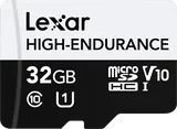 Lexar microSDHC High-Endurance UHS-I/U1/10 R100/W30 (V10) 32GB