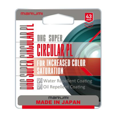 Marumi filtr Super DHG Circular PL 43 mm - Zestaw czyszczący Marumi gratis!
