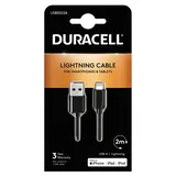 Kabel Duracell 2M Czarny USB-A / Lightning(iPhone)