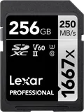 Lexar SDXC Pro 1667X UHS-II U3 R250/W120 (V60) 256G