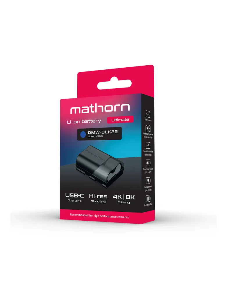 Bateria Mathorn MB-254 Ultimate 2600mAh USB-C zamiennik DMW-BLK22