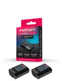 2X Bateria Mathorn MB-254 Ultimate 2600mAh USB-C zamiennik DMW-BLK22 + Ładowarka dwukanałowa Mathorn MBC-D250 za 1zł