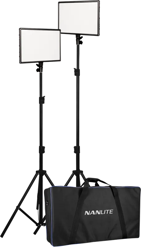 Nanlite LumiPad 25 LED 2 Light kit with stand and bag