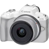 Canon EOS R50 + RF-S 18-45 mm F/4.5-6.3 IS STM biały | RATY 20x0% | Exascend Karta 128GB Catalyst GRATIS