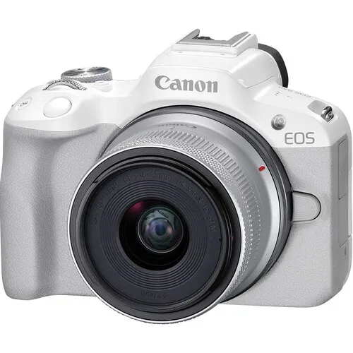 Canon EOS R50 + RF-S 18-45 mm F/4.5-6.3 IS STM biały + karta SANDISK ULTRA 128GB GRATIS - RATY 10x0%