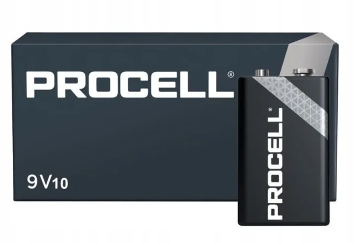 10x Bateria Duracell Procell CONSTANT 6LR61 9V