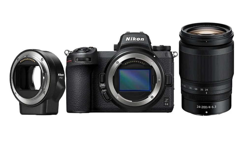Nikon Z6 II + FTZ II + 24-200 mm F/4-6.3 VR + RABAT 800 ZŁ W SKLEPIE + DODATKOWY AKU.NEWELL EN-EL15c USB-C GRATIS (189zł) - RATY 10X0%