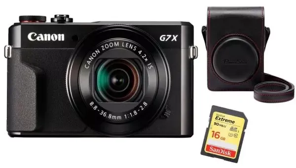 Aparat Canon PowerShot G7X Mark II Premium Kit – Czarny