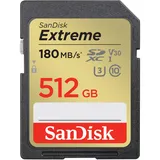 Karta Sandisk Extreme SDXC 512 GB 180/130 MB/s C10 V30 UHS-I U3