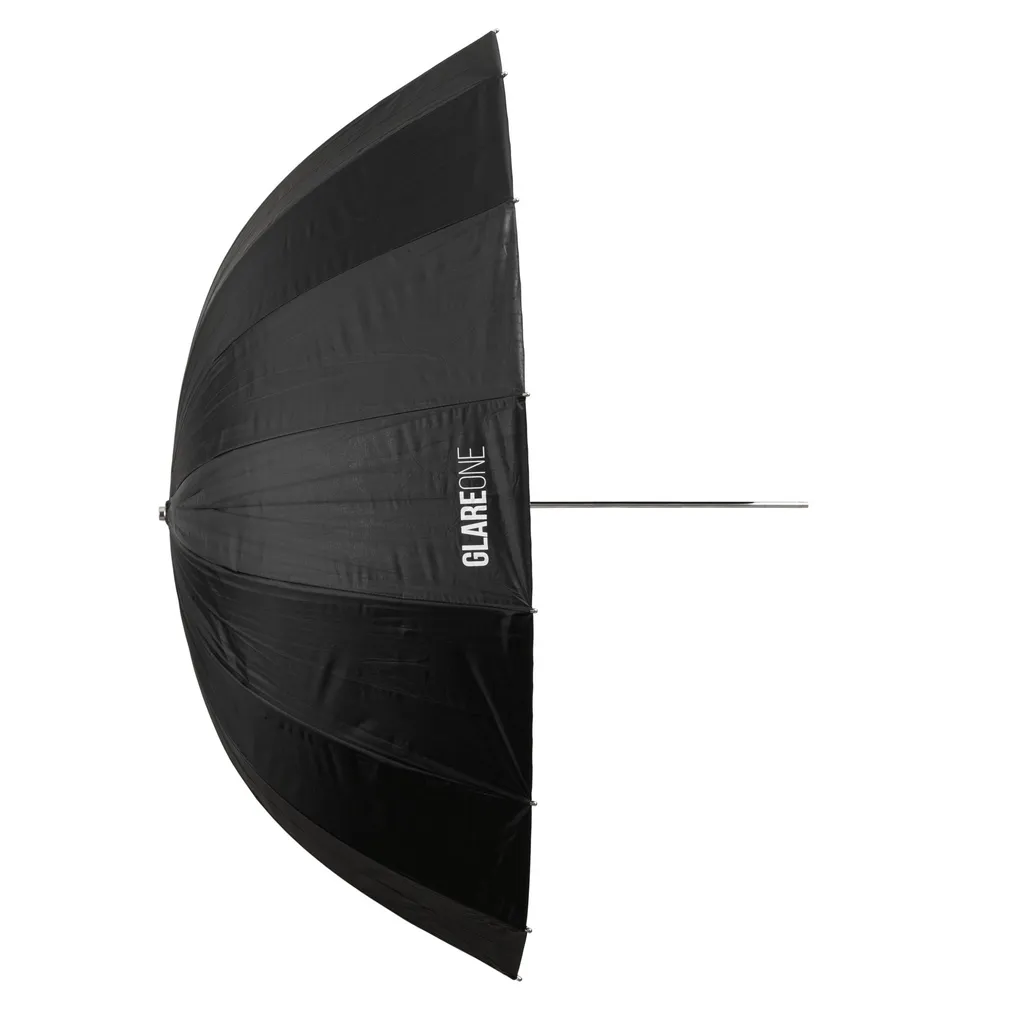 GlareOne Parasolka ORB srebrna 110 - głęboki parasol z dyfuzorem