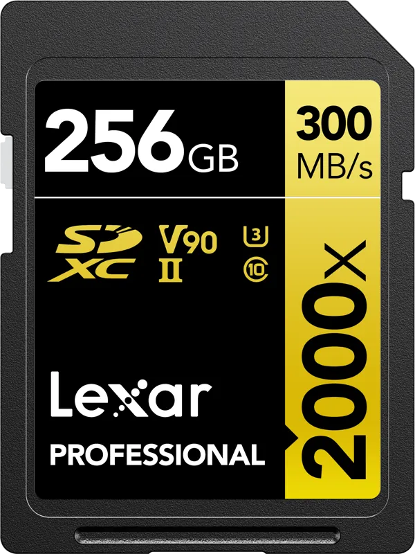 Karta Lexar Pro 2000X SDHC/SDXC UHS-II U3(V90) R300/W260 (w/o cardreader) 256GB + CZYTNIK LEXAR ZA 1 ZŁ