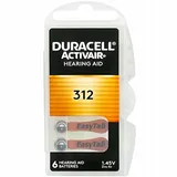 6x Bateria do aparatów słuchowych DA312 Duracell Activair