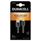 Kabel Duracell 1M Czarny USB-A / Micro-USB