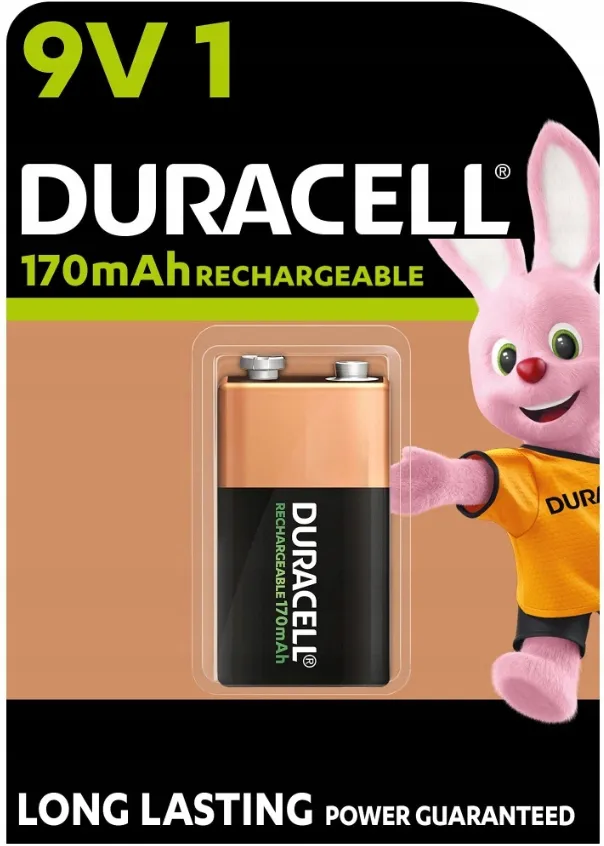 Akumulator 9V HR-9V 6F22 170mAh Duracell.