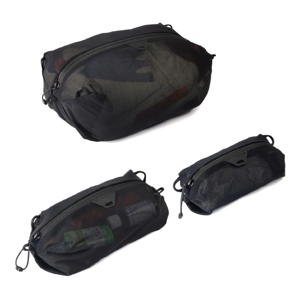 Zestaw Pokrowców  Travel Line Peak Design Ultralight Mesh Packing Cube Black - S,SX, SXX, czarny | Peak Design Ceny w Dół  -10%