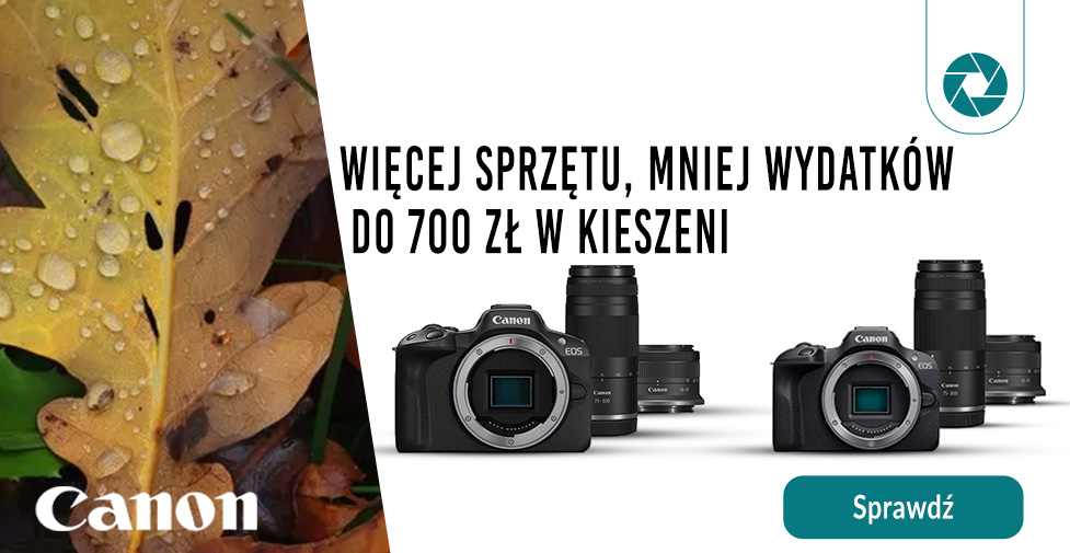 Promocja Canon R100 i R50 – rabat do 700 zł