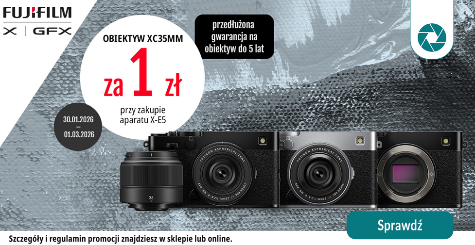 Promocja – obiektyw XC35mm za 1 zł przy zakupie X-E5