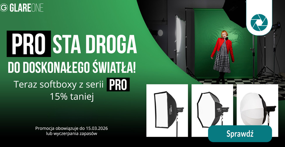 Złap -15% na softboksy GlareOne PRO!