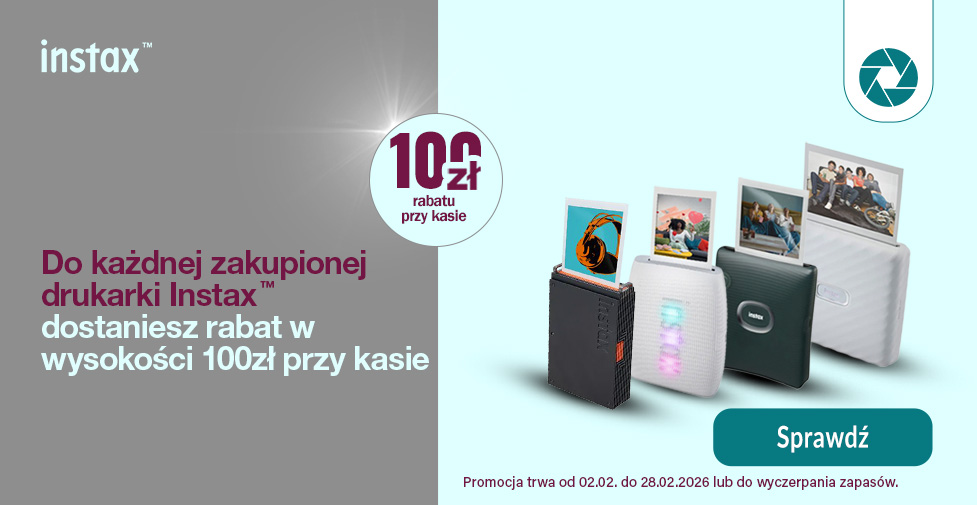 Instax :: drukarki – rabat 100 zł przy kasie
