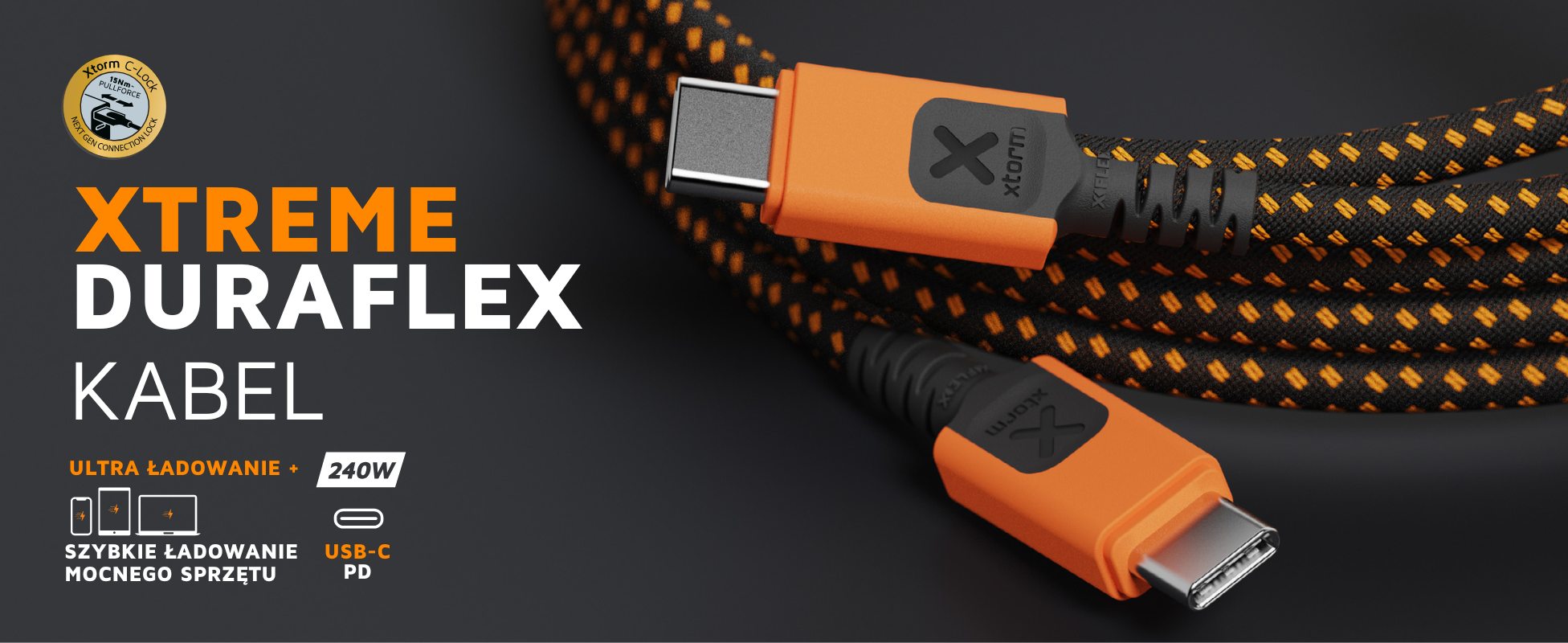 XTORM Kabel Xtreme USB-C PD Ultra 240W 1,5m