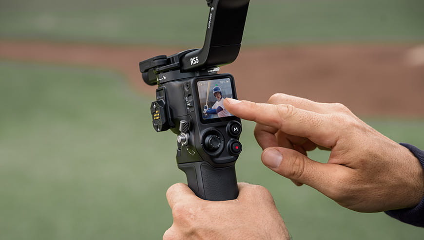 DJI RS 5 Combo pionowe nagrywanie