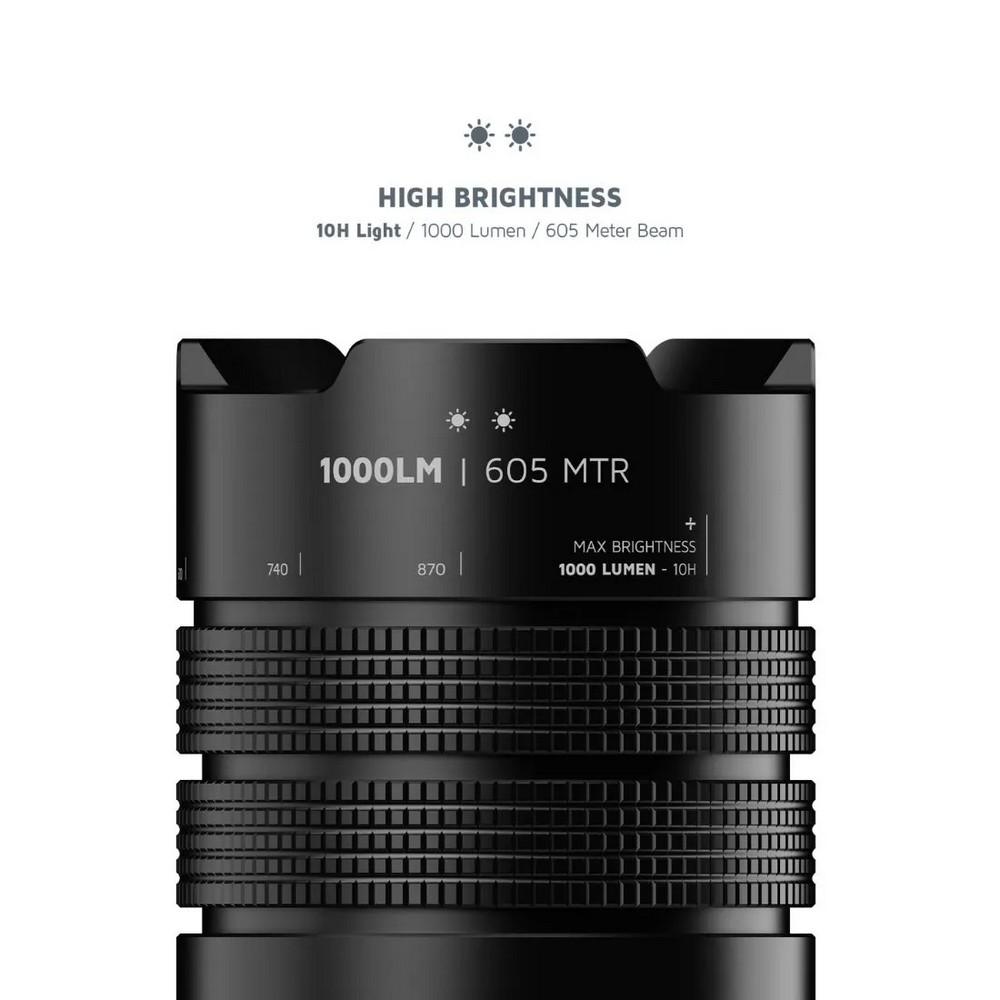 XTORM Powerbank Flashlight – latarka LED 15W SMD 1000 lumenów