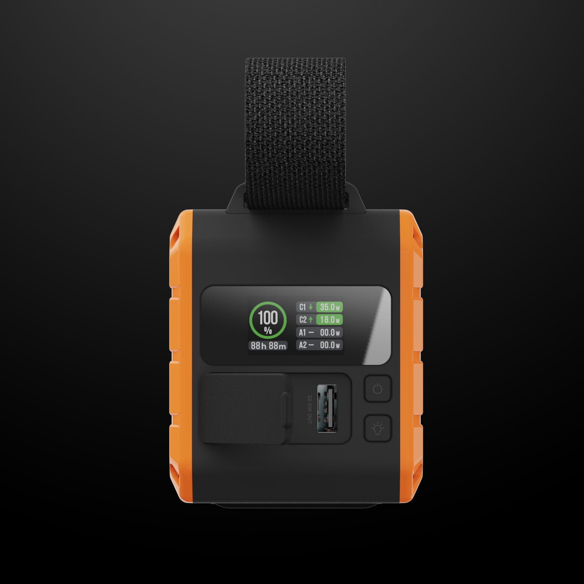 XTORM Powerbank Rugged Flashlight wyświetlacz LCD