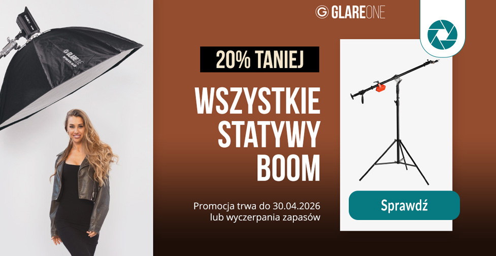 Zyskaj 20% rabatu na wszystkie statywy z boomem Zyskaj 20% rabatu na wszystkie statywy z boomem