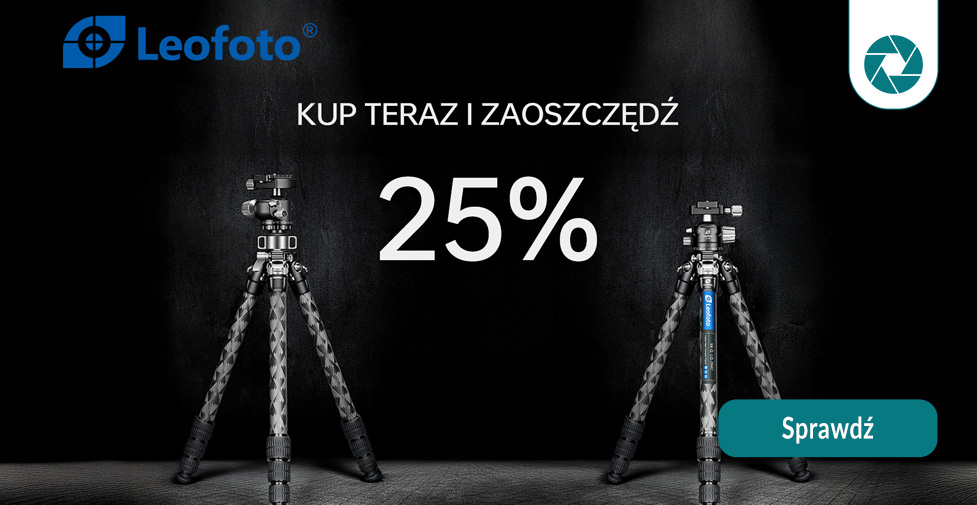 Promocyjne ceny Leofoto – rabaty do 25% Leofoto w promocji – oszczędź 25% na wybranych produktach