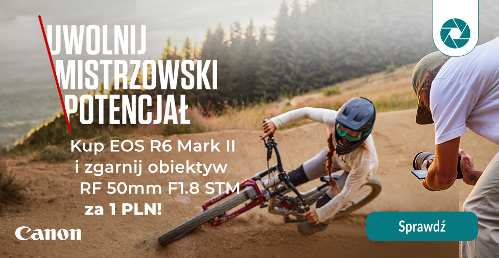 Canon R6 Mark II – rabat 500 zł + obiektyw za 1 zł”