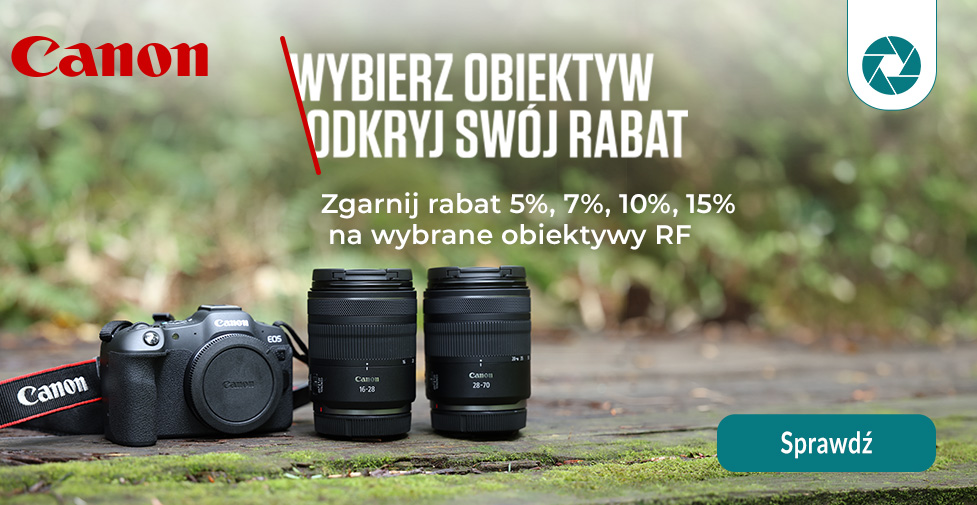 Canon – rabaty do 15% na wybrane obiektywy RF