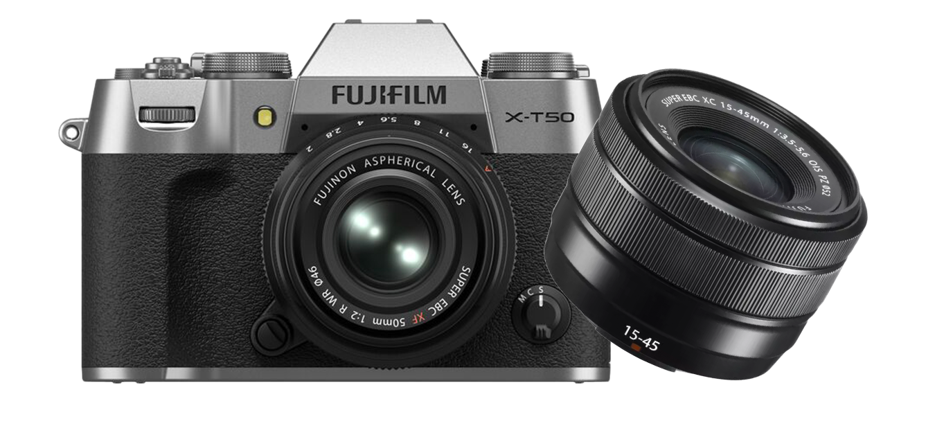 Fujifilm X-T50 + Fujinon XC 15-45 mm f/3.5-5.6 OIS PZ - Srebrny