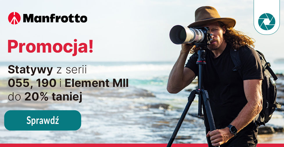 Statywy Manfrotto 055, 190 i Element MII do 20% tanie
