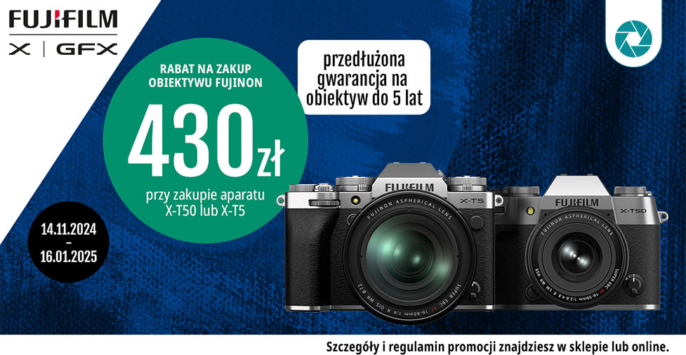 Fujifilm - zaoszczędź 430zł na obiektywach