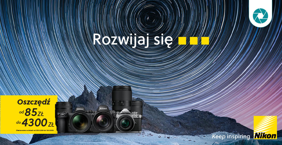 Nikon rabat 4300zł