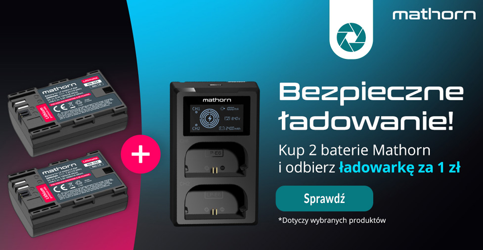 Promocja Mathorn – ładowarka dwukanałowa za 1 zł Promocja Mathorn – ładowarka dwukanałowa za 1 zł