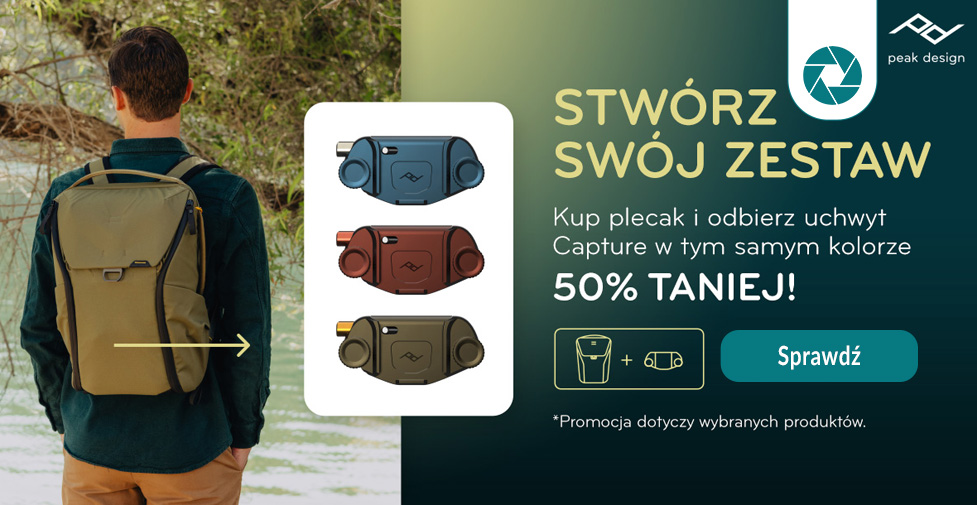 Kup plecak Peak Design i zyskaj Capture w promocyjnej cenie Kup plecak Peak Design i zyskaj Capture w promocyjnej cenie