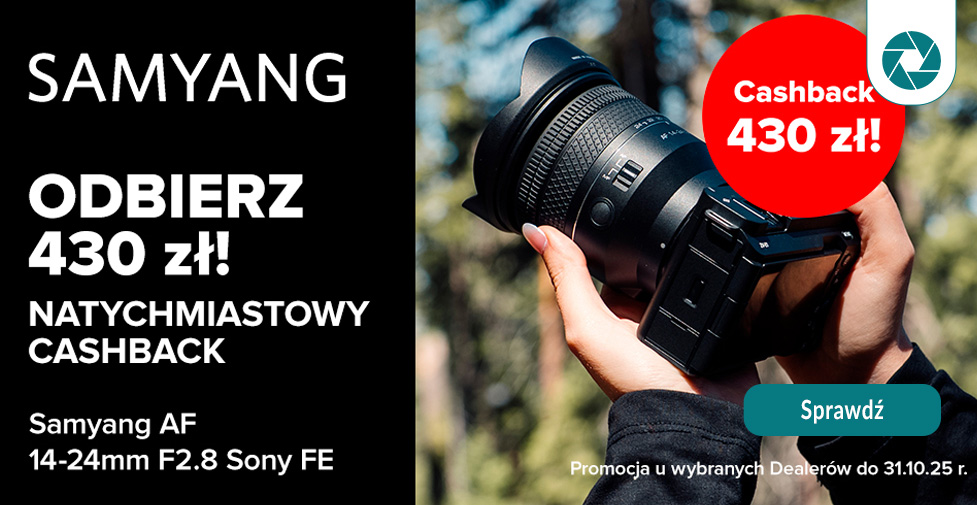 Samyang Cashback 430zł