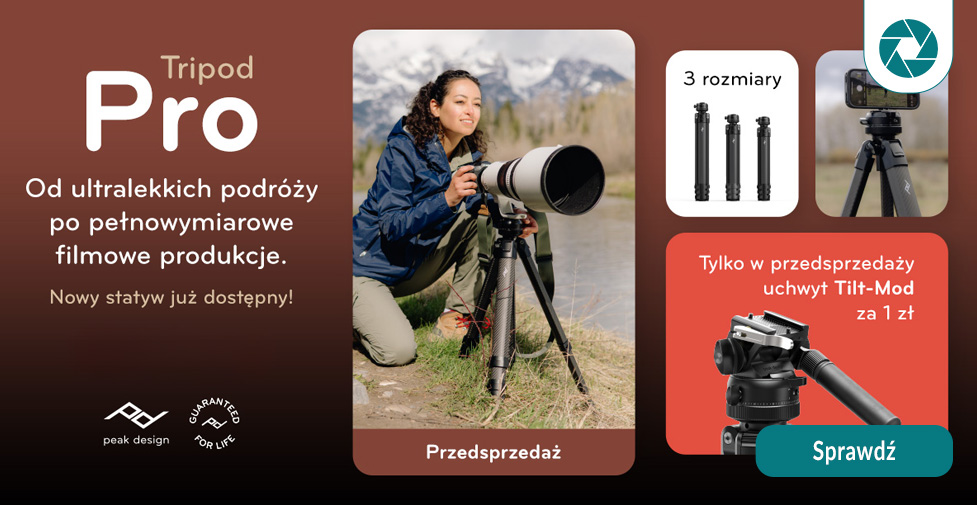 Twórz profesjonalne ujęcia – głowica filmowa za 1 zł z każdym statywem Peak Design Twórz profesjonalne ujęcia – głowica filmowa za 1 zł z każdym statywem Peak Design