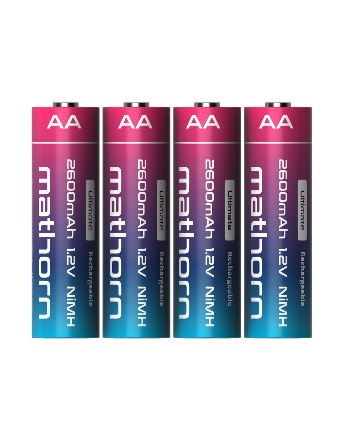 Zestaw akumulatorów Mathorn Ultimate AA NiMH 2600 mAh HR6 1.2V (4 szt.)