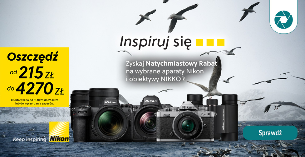 Promocja Nikon – zimowe rabaty dostępne od ręki Promocja Nikon – zimowe rabaty dostępne od ręki